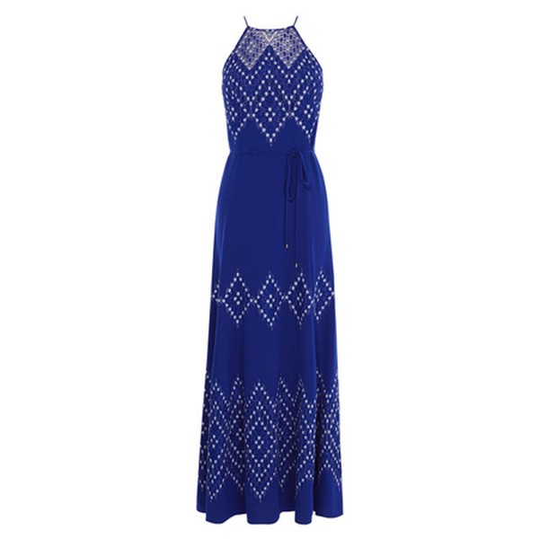 Embroidered Fluid Dress