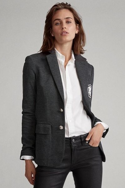 Two-Button Jacquard Blazer