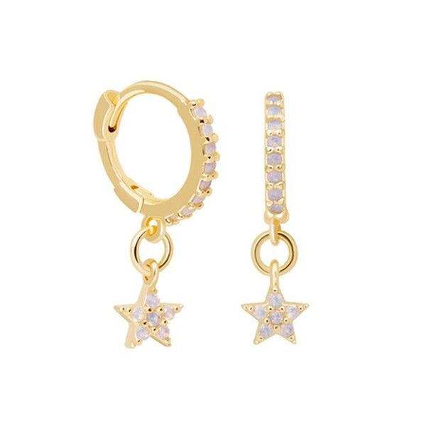 Mystic Star Huggies In Gold