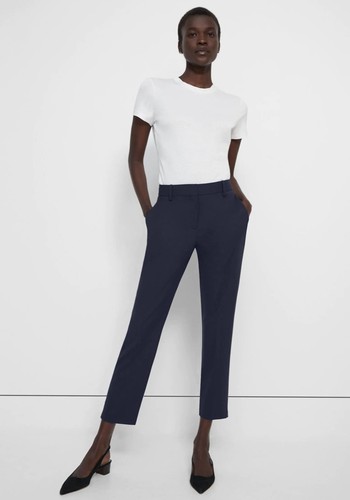 Good Wool Slim Crop Trouser