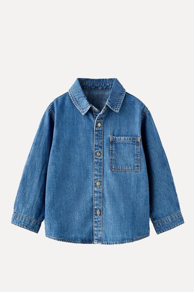 Plain Denim Shirt from Zara