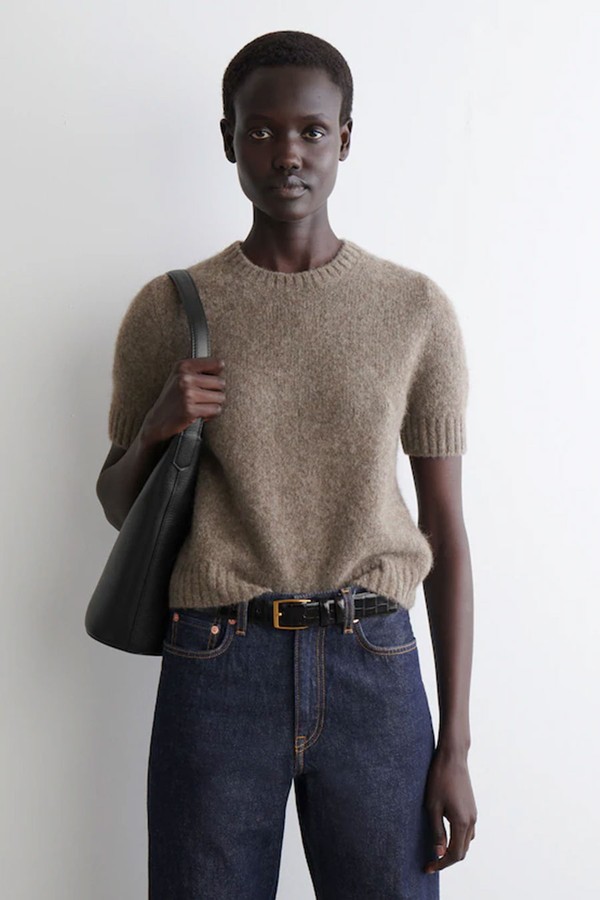 Knitted Alpaca-Blend T-Shirt