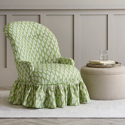 Bobby Chair With Gathered Skirt from The Dormy House