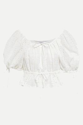 Broderie Anglaise Cropped Top from Ganni