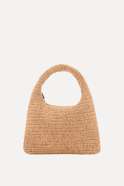 Natural Fibre Shoulder Bag from Mango