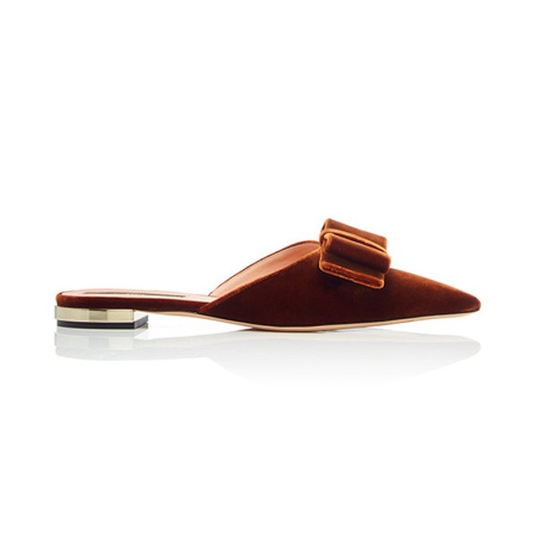 Velvet Bow Slide from Rochas