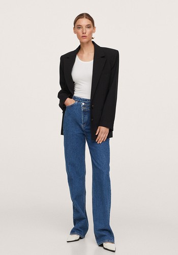 High Waist Straight Jeans