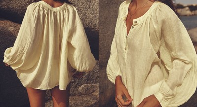 Voluminous Ramie Blouse, £49.99 | Zara