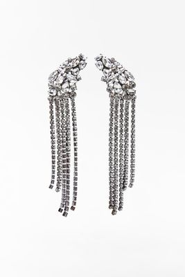 Bejewelled Earrings from Zara