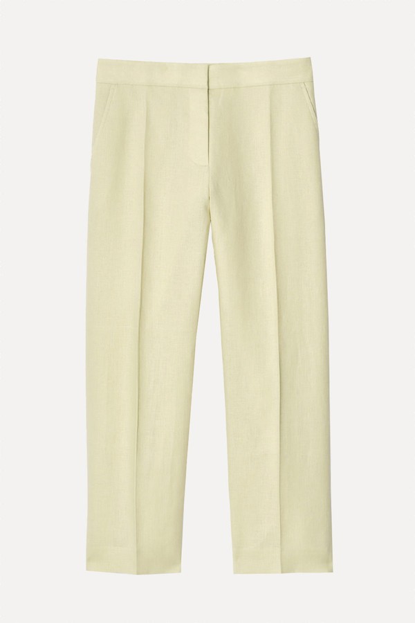 Linen Slim-Leg Trousers from COS 