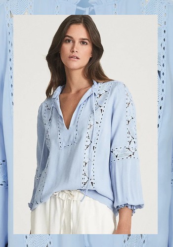 Lace Detailed Blouse from Reiss