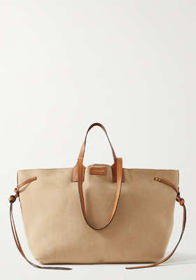 Wydra Leather-Trimmed Shearling Tote from Isabel Marant