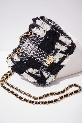 Tweed Mini Chain Bag from Storets