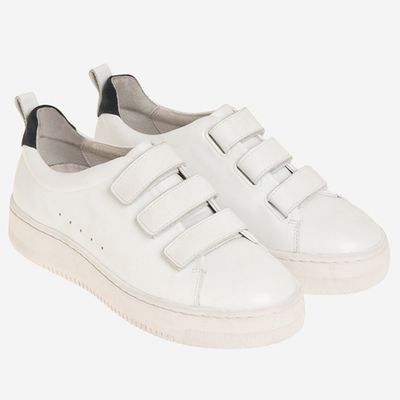 Leather Velcro Trainers from Sandro