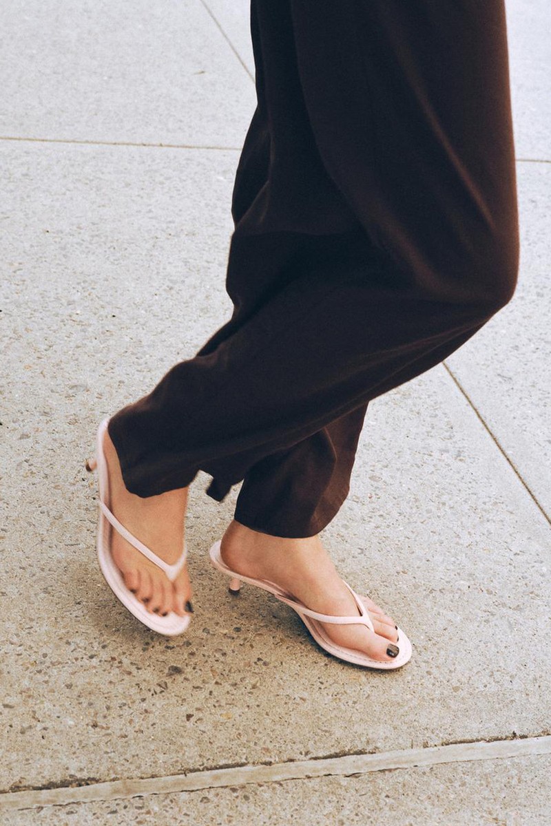 Soft-Finish Kitten Heel Sandals