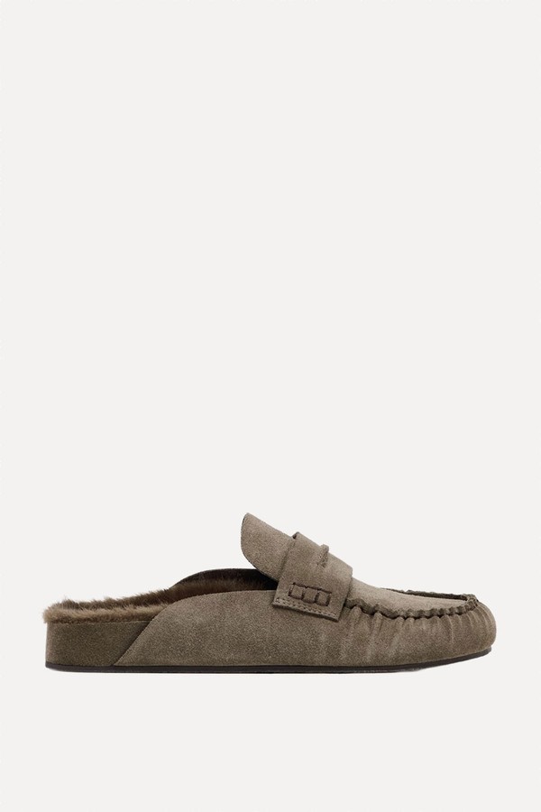 Leather Slingback Clogs from Zara