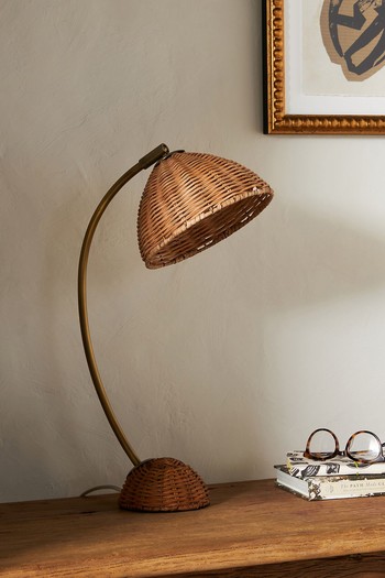 Liz Rattan Task Lamp from Anthropologie