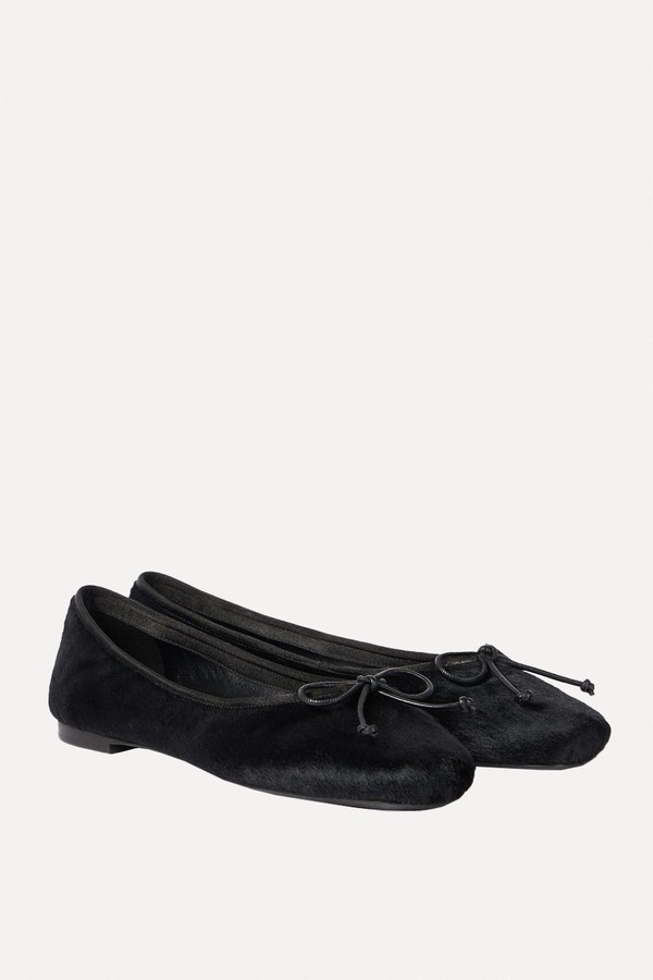 Charlotte Calf Hair Ballet Flats from Khaite