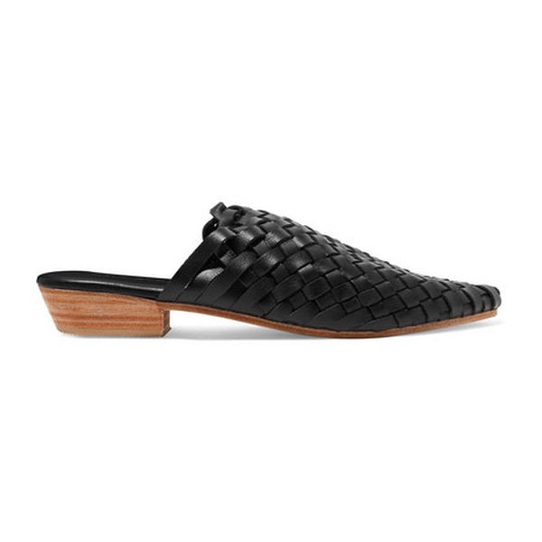 Paris Woven Leather Slippers