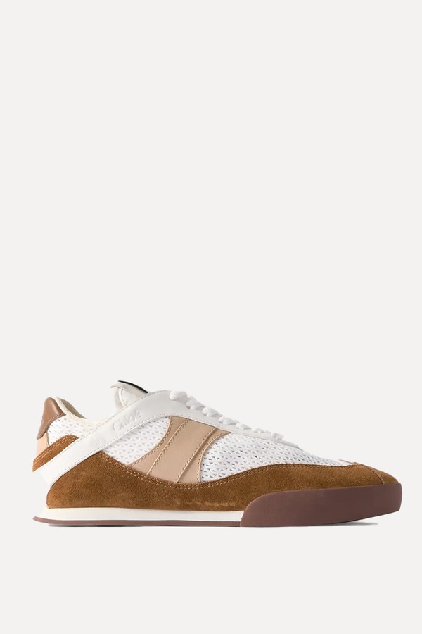 Kick Suede, Mesh & Leather Sneakers from Chloé