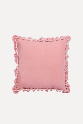 Velvet Ruffle Square Jewel Cushion from Shabby Chic By Rachel Ashwell x Next