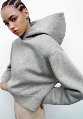  Ribbed Hoodie from Zara