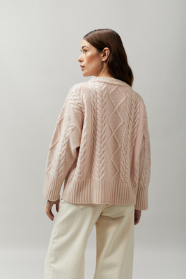 Cable Sweater, £205 (was £380) | Crumpet Cashmere