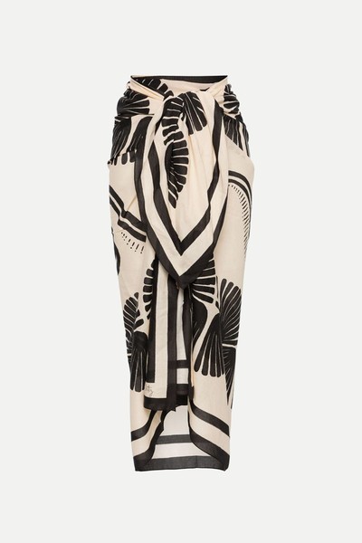 Kené Abstract-Print Cotton Pareo from Johanna Ortiz