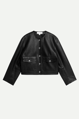 Cropped Leather Jacket from ARKET