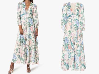 Verity Plunge Floral Print Dress from Zimmermann