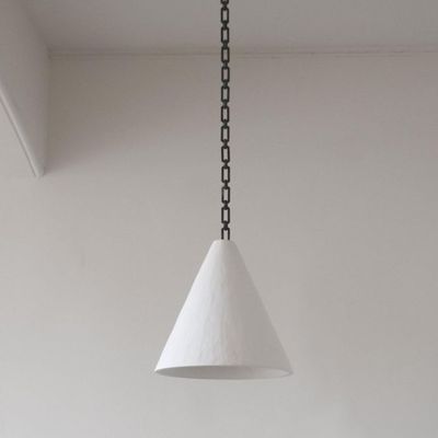 Plaster Cone Hanging Light  from Rose Uniacke 