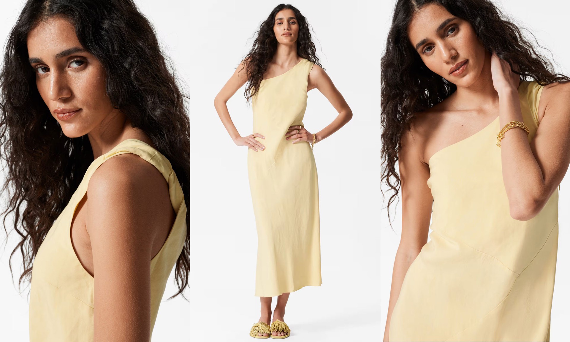 One-Shoulder Midi Dress