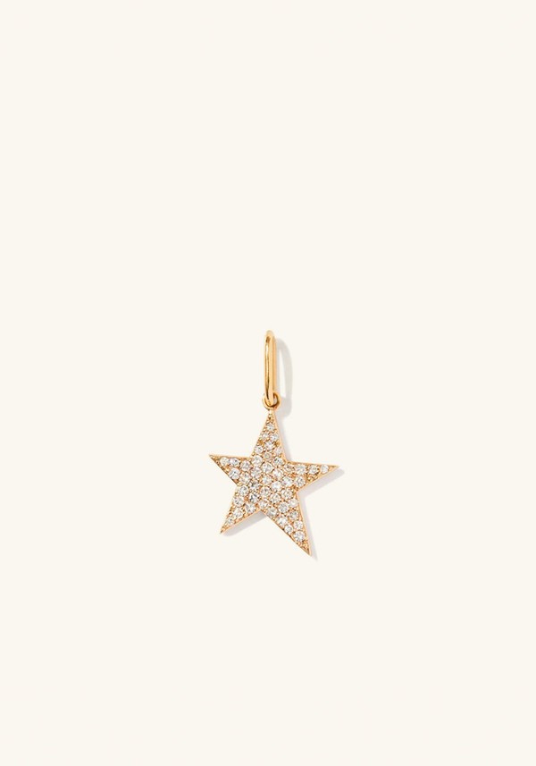Pavé Diamond Star Charm