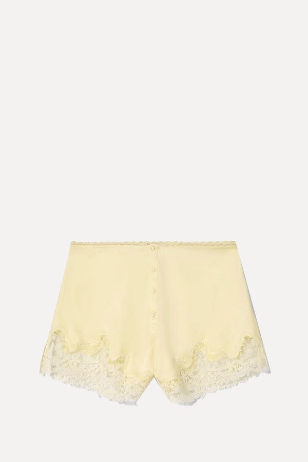 Silk Lingerie Shorts from Zara