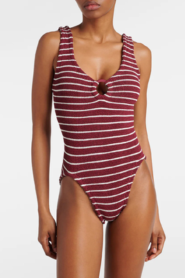 Celine Striped Swimsuit  from Hunza G