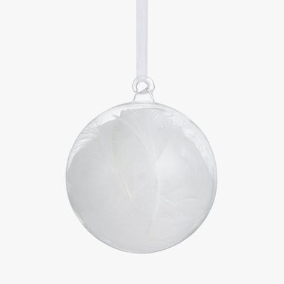 Impressionism Feather Filled Bauble