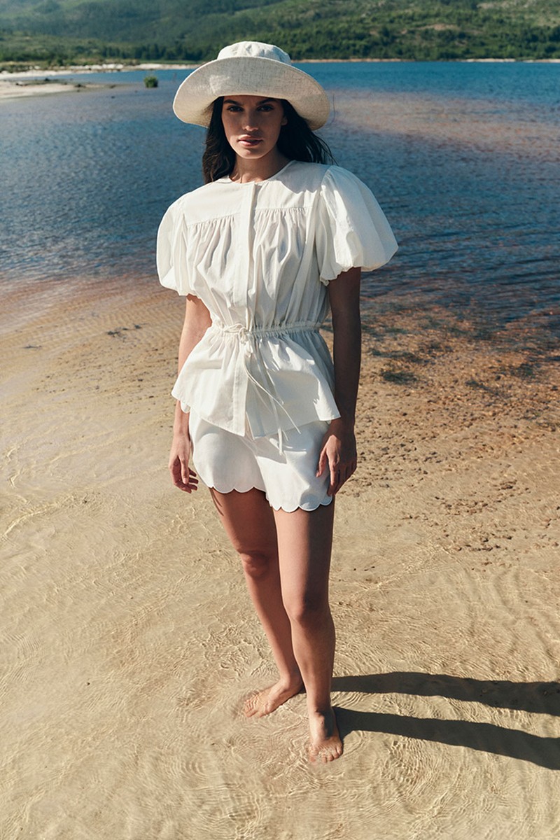 Pure Cotton Scallop Hem Shorts from Marks & Spencer