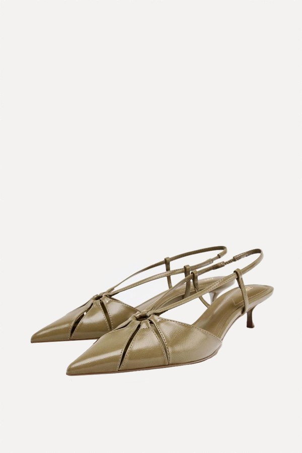 Kitten Heel Slingback Shoes from Zara