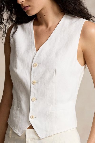 Linen-Cotton Waistcoat, £269