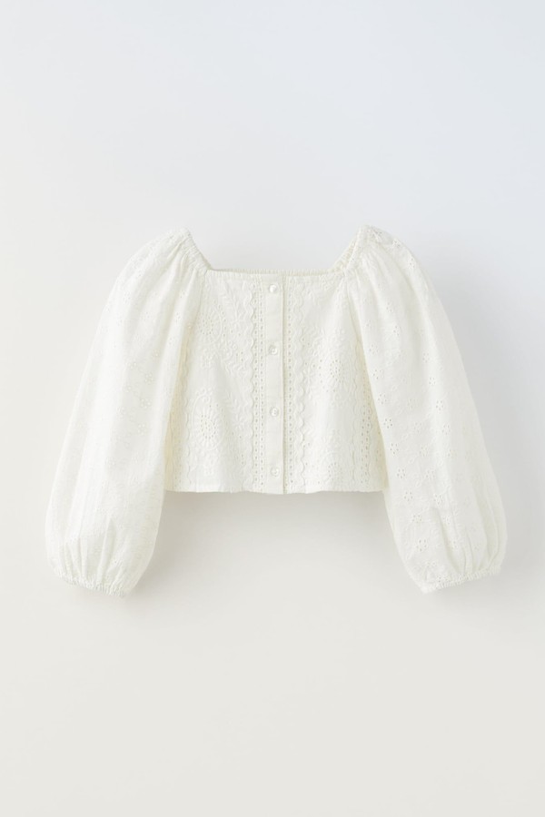 Embroidered Lace Blouse