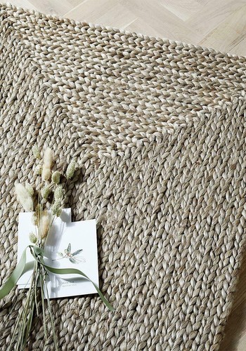  Braided 100% Jute Runner Rug