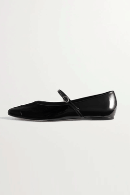 Patent Leather Mary Jane Ballet Flats from Porte & Paire 
