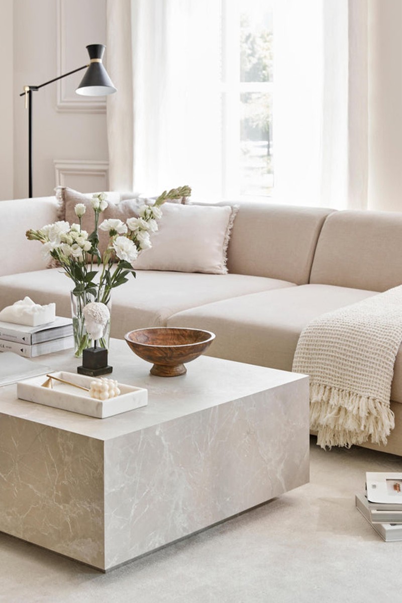 Travertine Effect Coffee Table from Westwing