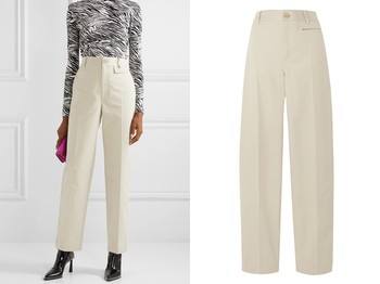 Cotton-Gabardine Straight-Leg Pants from Commission