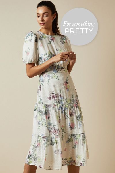 Pergola Puff Sleeved Midi Dress