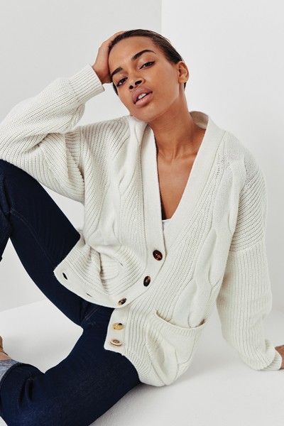 Mix/Laura Jackson Cable Cardigan