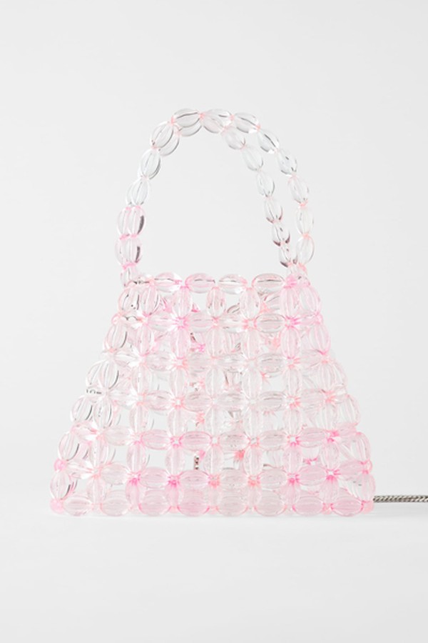 Clear Bead Bucket Bag from Zara