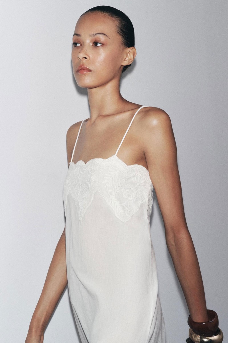 Embroidered Strappy Dress