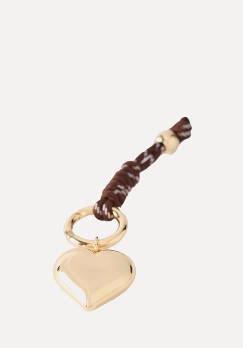 Cord Heart Bag Charm