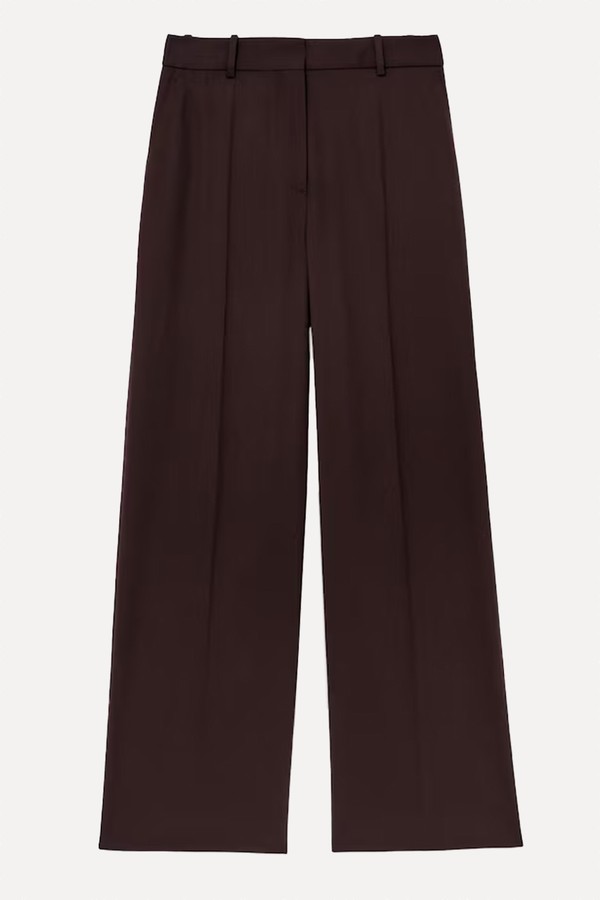Solene Wool-Blend Wide-Leg Suit Trousers from Reiss 